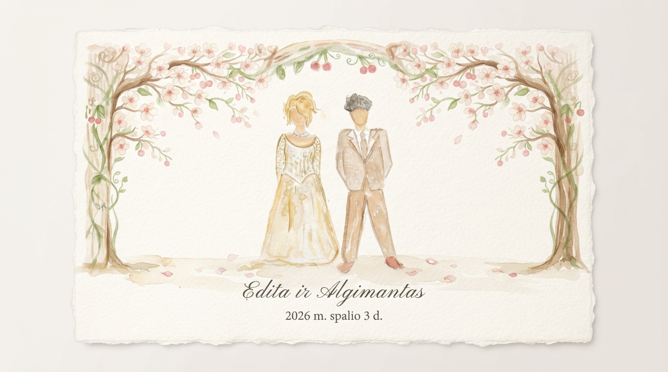 Edita ir Algimantas - mūsų piešinys